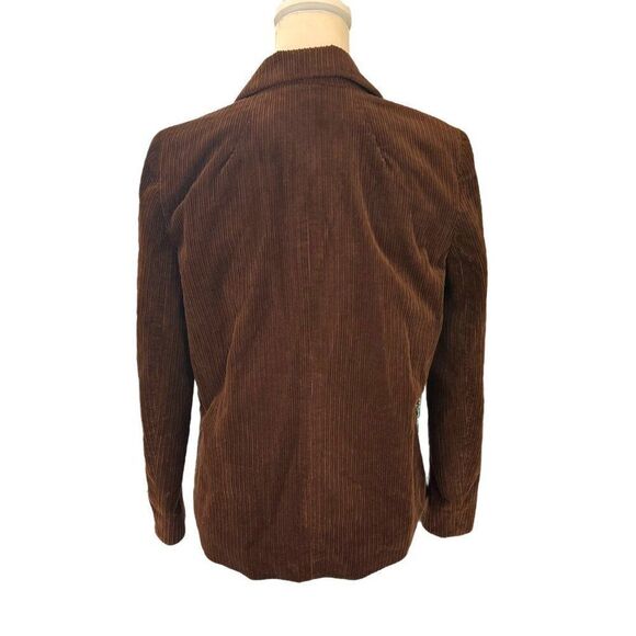 Madewell NWT Women's Corduroy Crop Dorset Blazer Jacket Brown Size Small - Picture 3 of 10